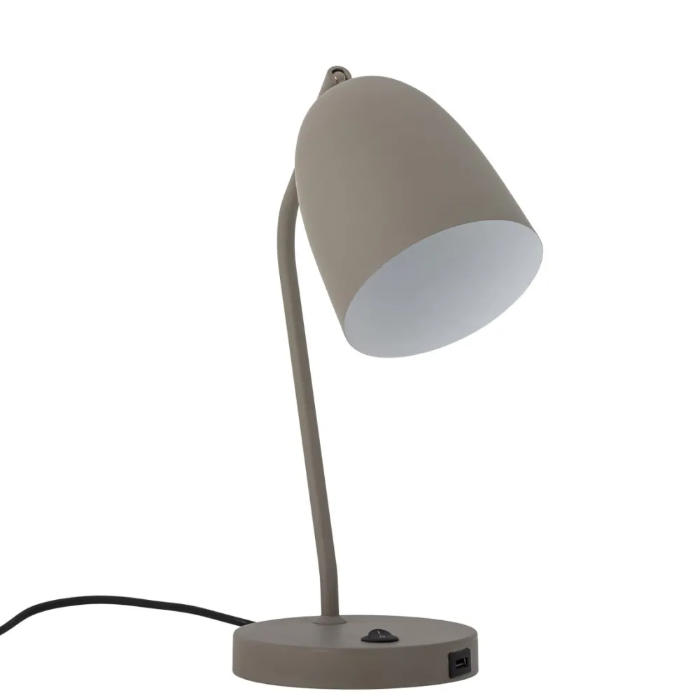 New Bloomingville Lemar 37cm skrivbordslampa Grå