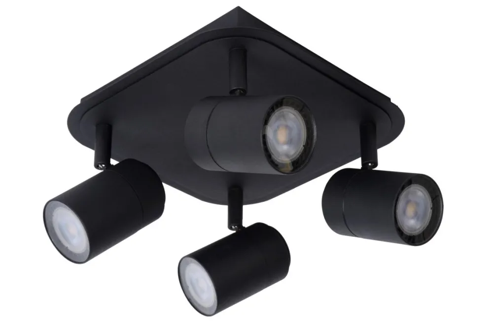 Online Lucide Lennert 22cm badrumslampa Svart