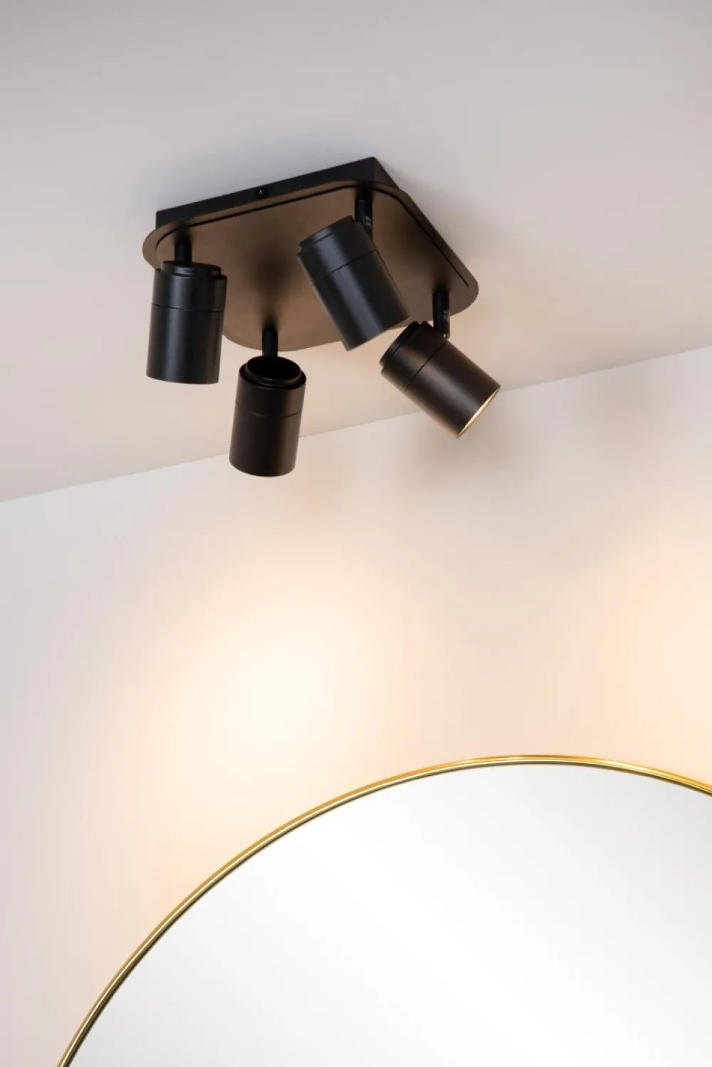 Online Lucide Lennert 22cm badrumslampa Svart
