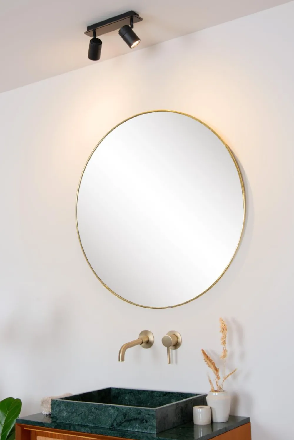 Discount Lucide Lennert 28cm badrumslampa Svart