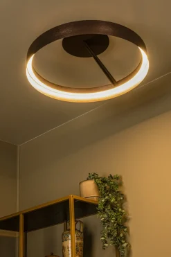 Hot Lucide Leonard Ø55 plafond Brun