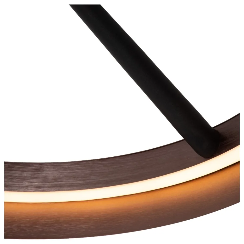 Hot Lucide Leonard Ø55 plafond Brun