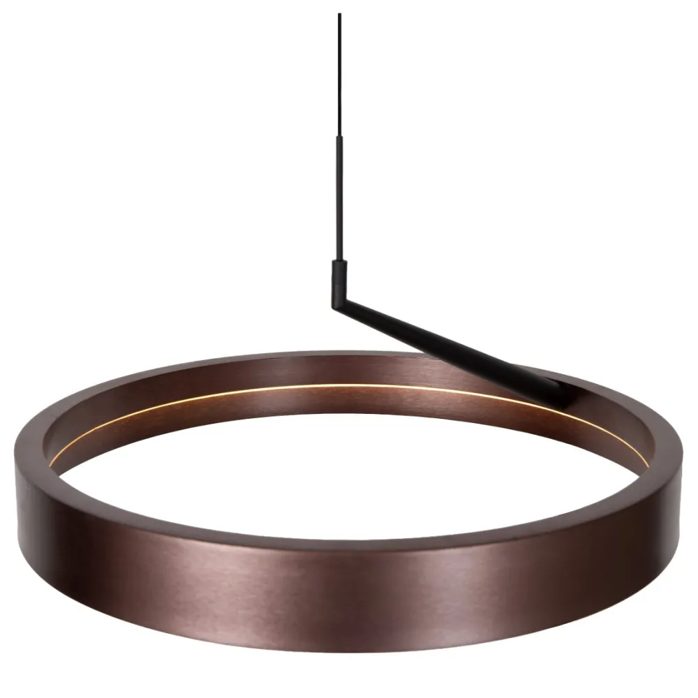 Lucide Leonard Ø55 taklampa Brun