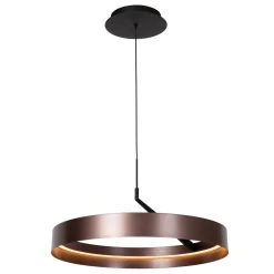 Lucide Leonard Ø55 taklampa Brun