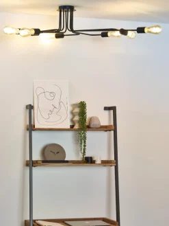 Clearance Lucide Lester 150cm plafond Svart
