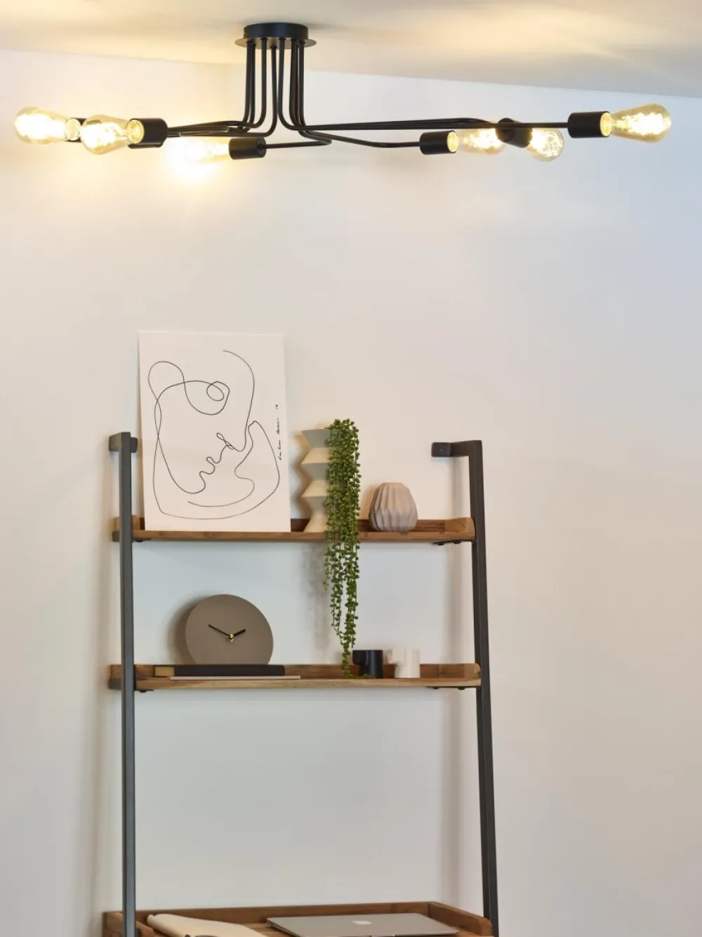 Clearance Lucide Lester 150cm plafond Svart