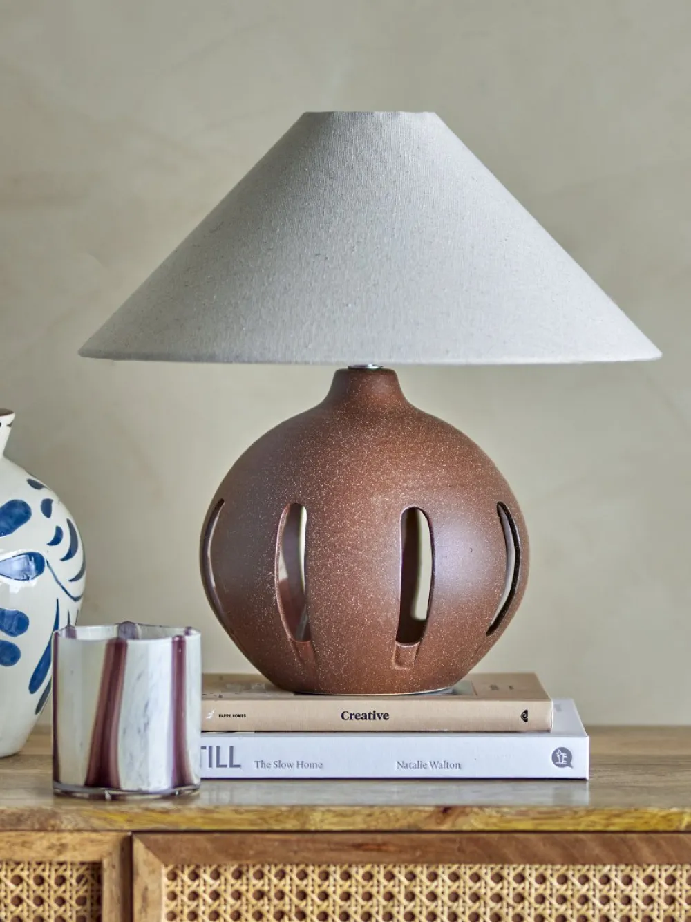 Outlet Bloomingville Liana 40cm bordslampa Brun