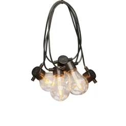 Outlet Konstsmide Ljusslinga amber E27 4,5m Svart
