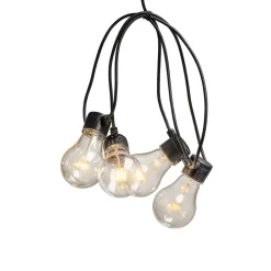 New Konstsmide Ljusslinga amber LED 4,5m Svart