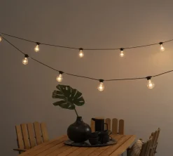 New Konstsmide Ljusslinga amber LED 4,5m Svart