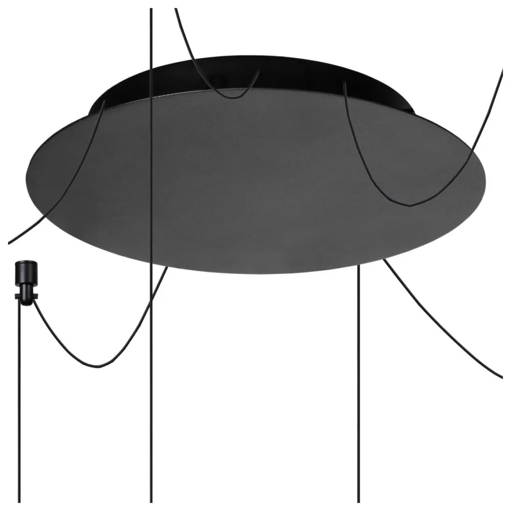 Outlet Lucide Lorenz Ø120 taklampa Svart
