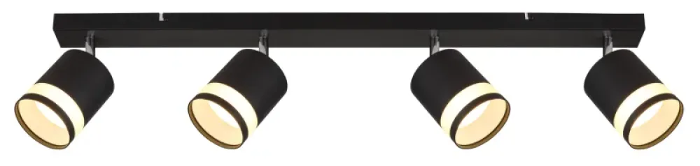 Clearance Globo Lighting Lucero 4 spotlight Svart