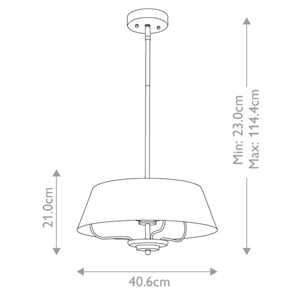 Discount Elstead Lighting Luella Ø40 taklampa