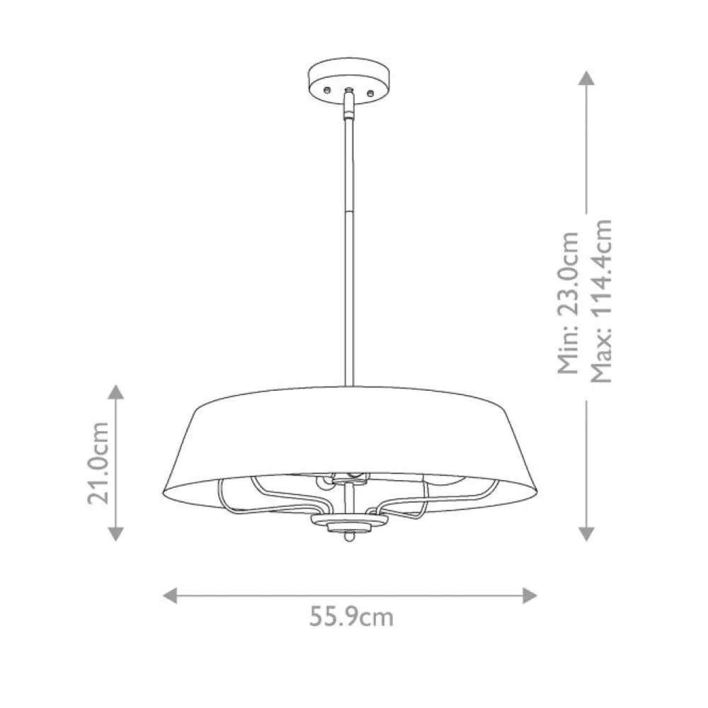 Clearance Elstead Lighting Luella Ø56 taklampa