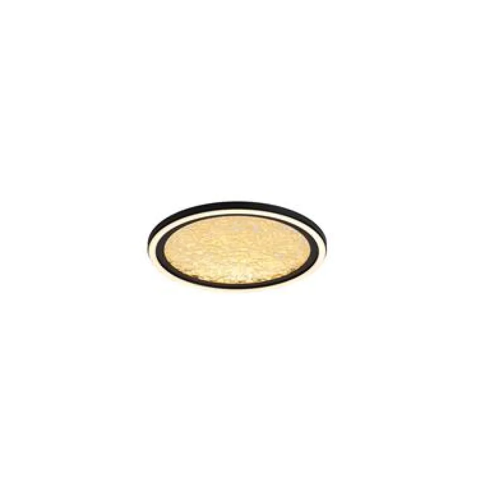 Clearance Searchlight Luna Ø30 plafond Svart/guld