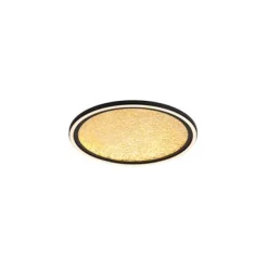 Outlet Searchlight Luna Ø40 plafond Svart/guld