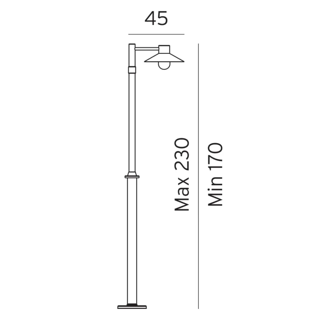 Sale Norlys Lund 230cm stolpe
