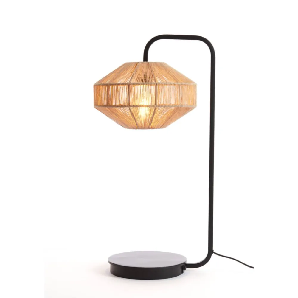 Best Light & Living Lyra 60cm bordslampa Natur