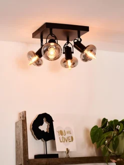 Outlet Lucide Madee 4 spotlight Svart