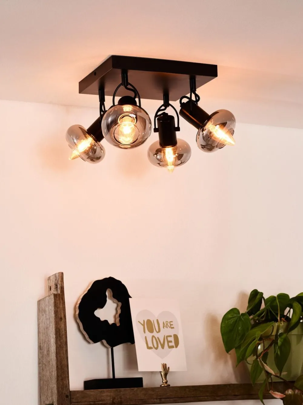 Outlet Lucide Madee 4 spotlight Svart