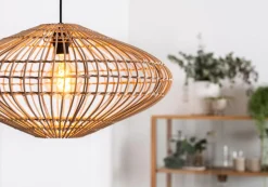 Outlet Lucide Magali Ø56 taklampa Natur