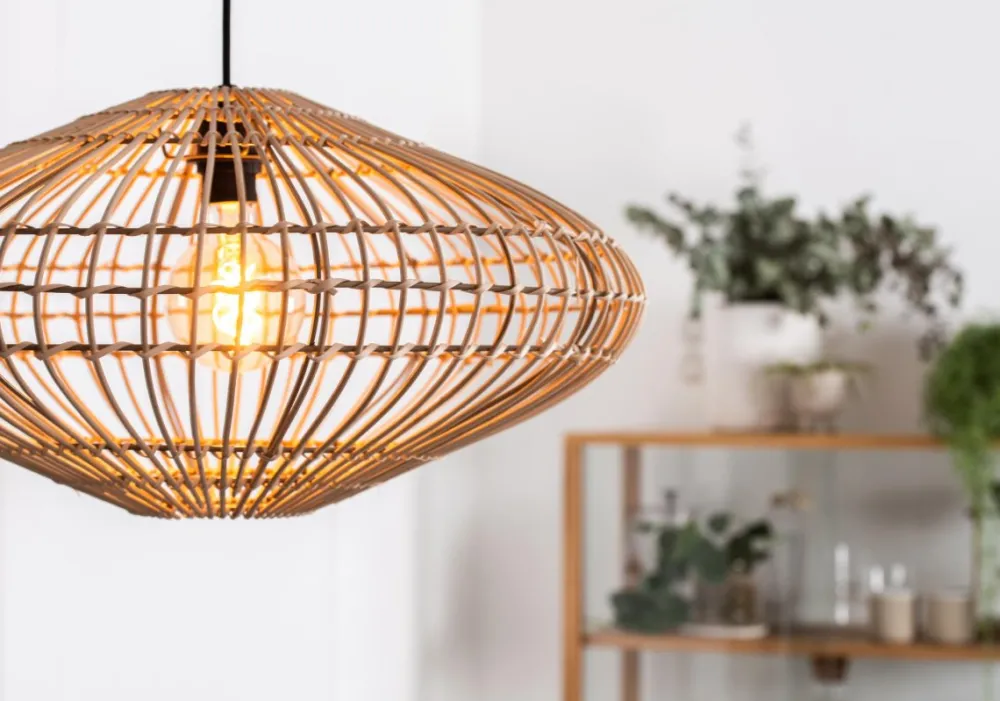 Outlet Lucide Magali Ø56 taklampa Natur