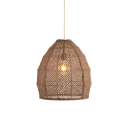 New Light & Living Makassar Ø42 taklampa Brun