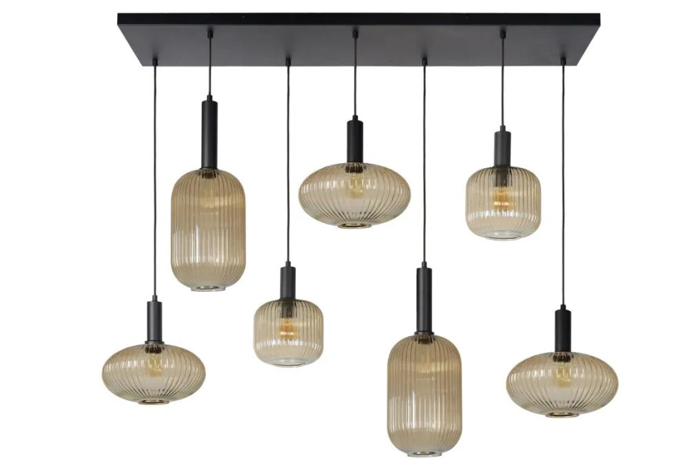 New Lucide Maloto 150cm taklampa Amber