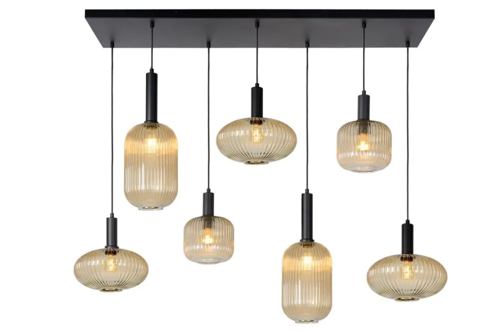 New Lucide Maloto 150cm taklampa Amber