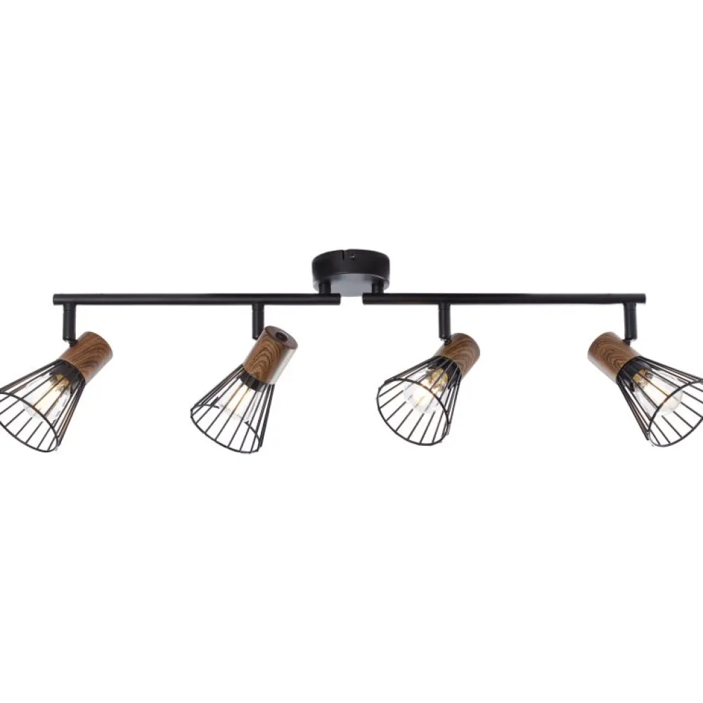 Discount Brilliant Manama 4 spotlight Svart
