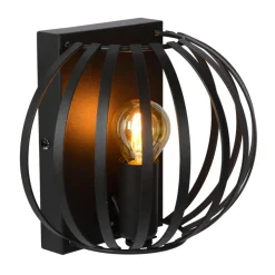 Discount Lucide Manuela 17cm vägglampa Svart