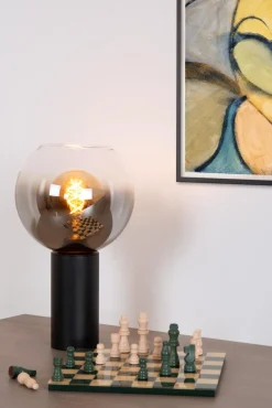 Hot Lucide Marius 32cm bordslampa Svart