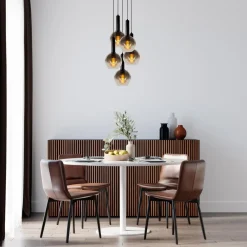 Discount Lucide Marius Ø55 taklampa Svart