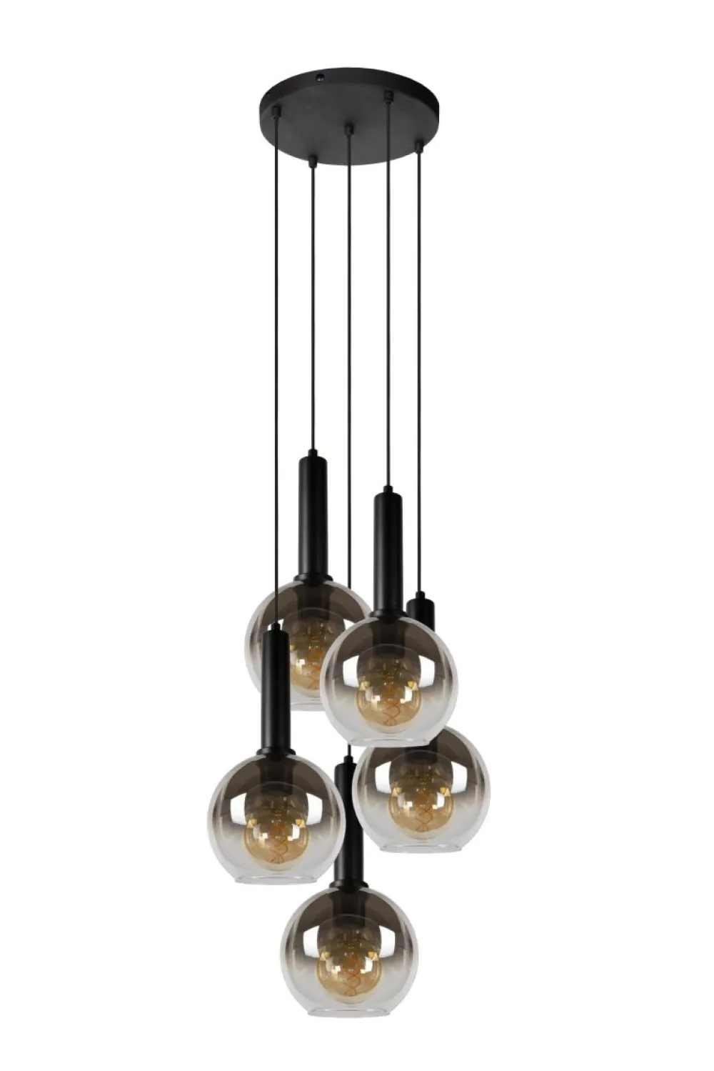 Discount Lucide Marius Ø55 taklampa Svart