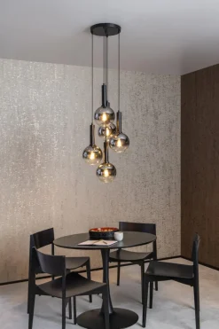 Discount Lucide Marius Ø55 taklampa Svart
