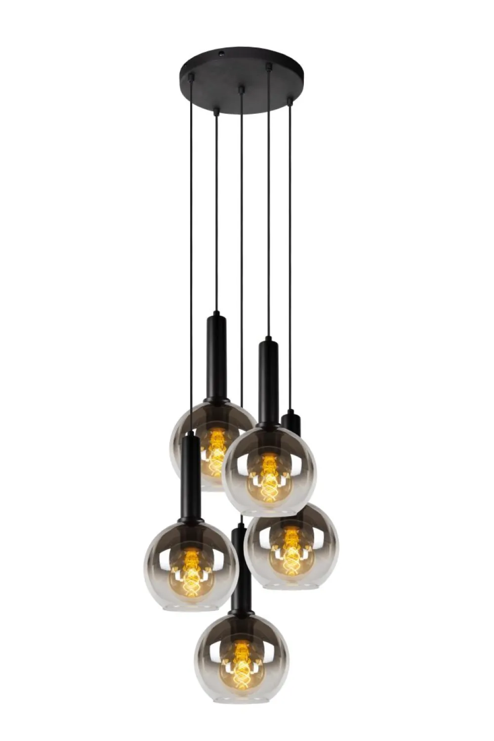 Discount Lucide Marius Ø55 taklampa Svart