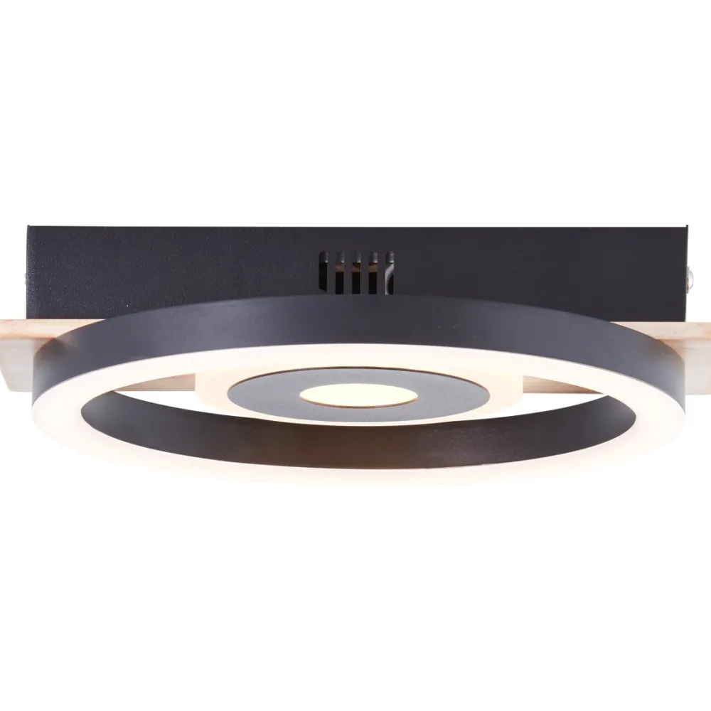 Outlet Brilliant Maureen 22cm plafond Svart