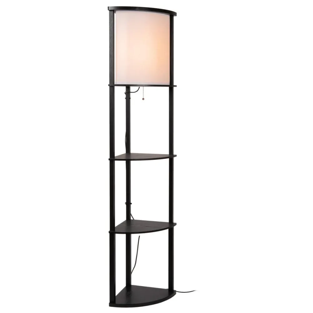 Online Lucide Menno golvlampa Svart