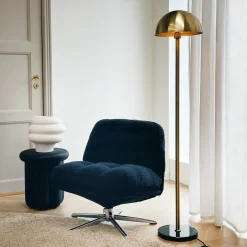 Dyberg Larsen Menton golvlampa Mässing/svart