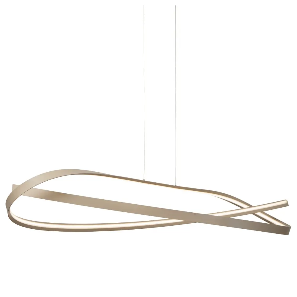 New Lucide Menuet 140cm taklampa Beige