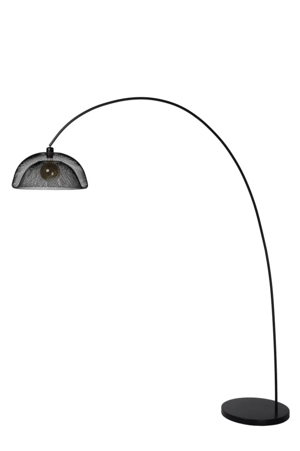 Online Lucide Mesh golvlampa Svart