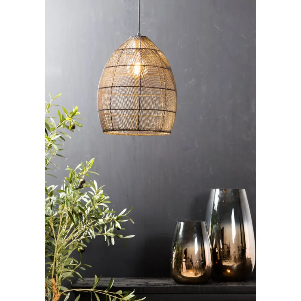 Discount Light & Living Meya Ø30 taklampa Svart/guld