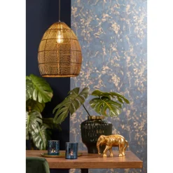 New Light & Living Meya Ø40 taklampa Svart/guld