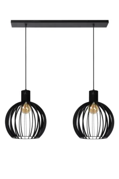 Outlet Lucide Mikaela 90cm taklampa Svart