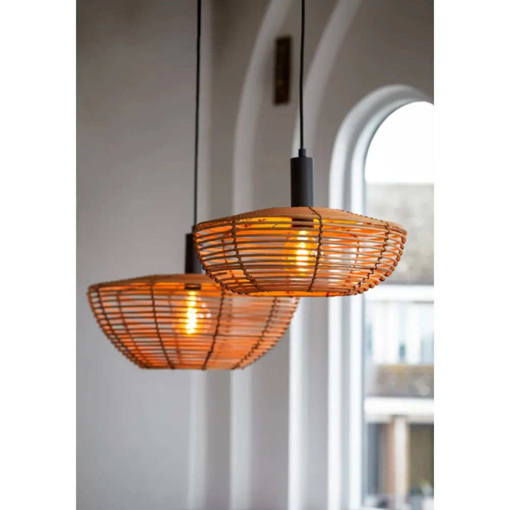 Online Light & Living Milan Ø60 taklampa Natur