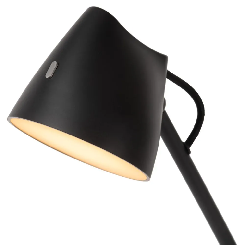 Clearance Lucide Milne 42cm skrivbordslampa Svart