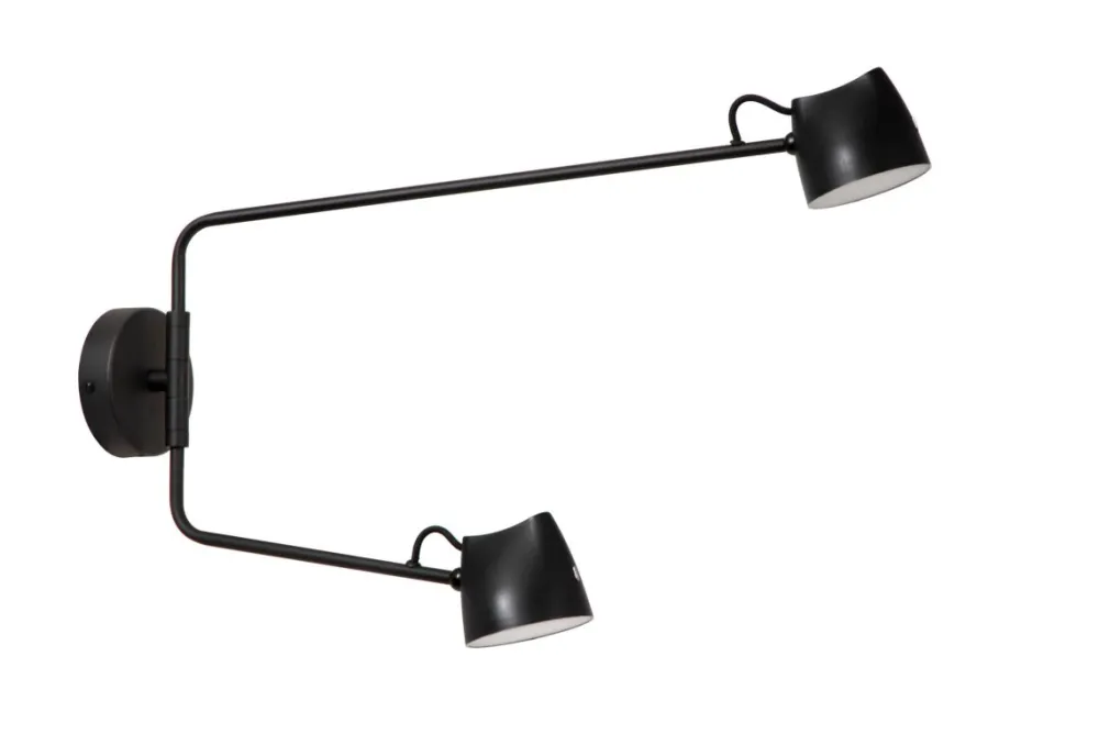 Discount Lucide Milne 54cm vägglampa Svart