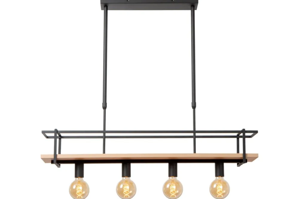 Discount Lucide Milonga 100cm taklampa Svart