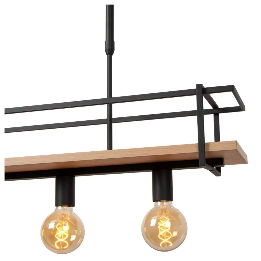 Discount Lucide Milonga 100cm taklampa Svart
