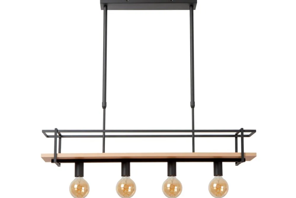 Discount Lucide Milonga 100cm taklampa Svart